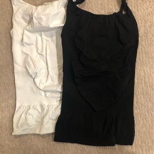 Blanqi Maternity Belly Support Tanktop size Large - set of two